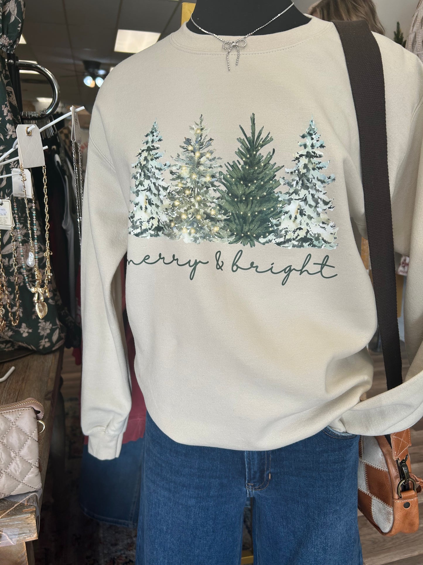 Merry & Bright Christmas Crewneck