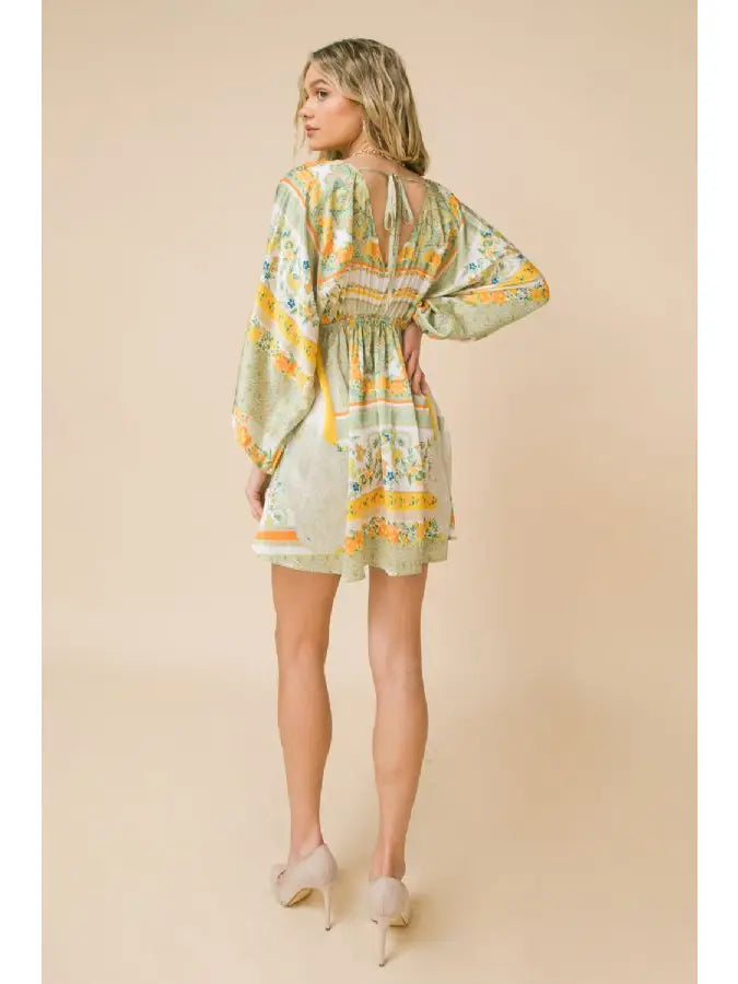 Floral Printed Mini Dress