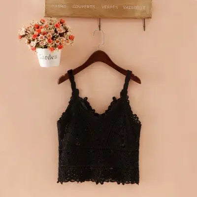 Boho Lace Crochet Halter Top