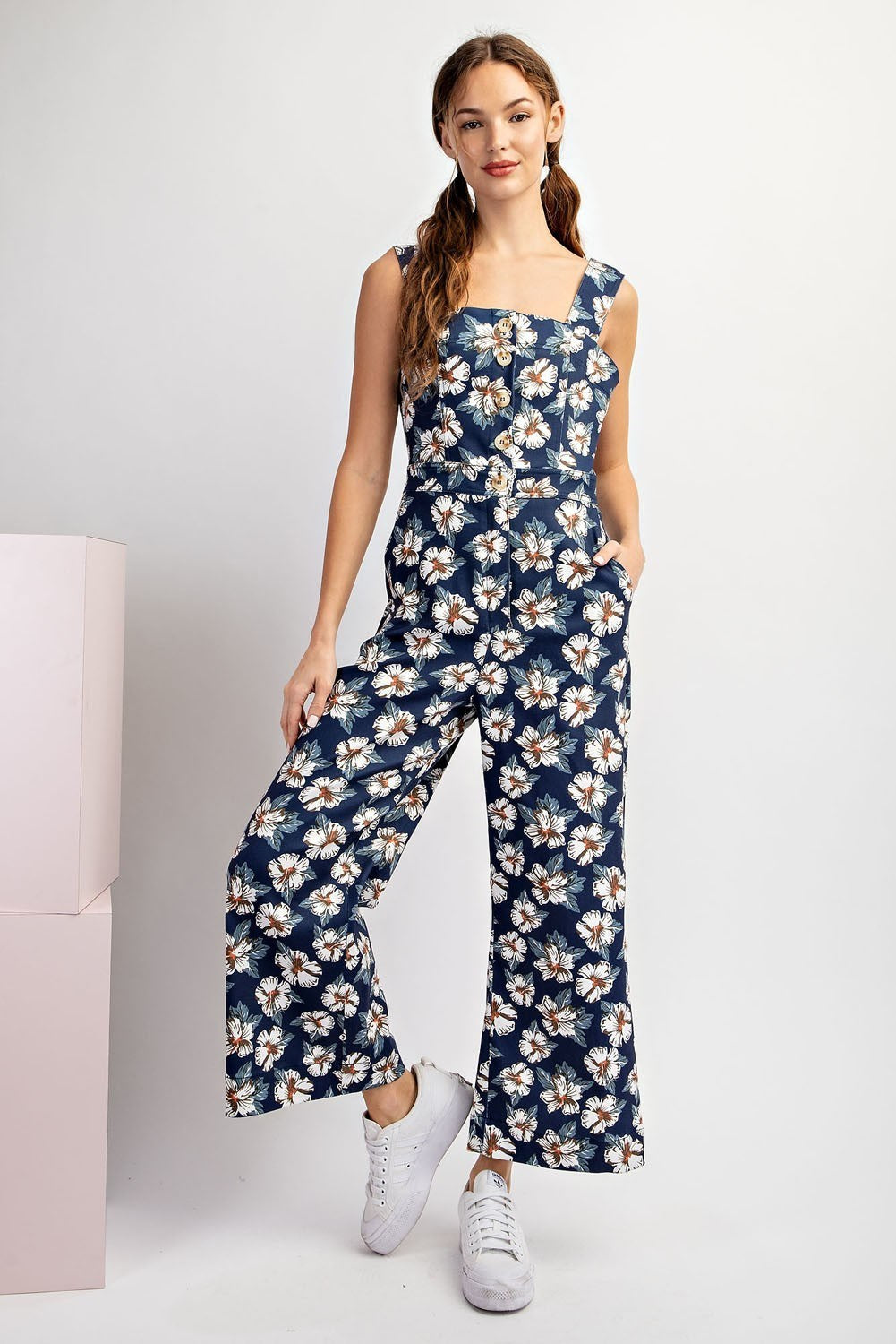 Floral Pattern Jumpsuit