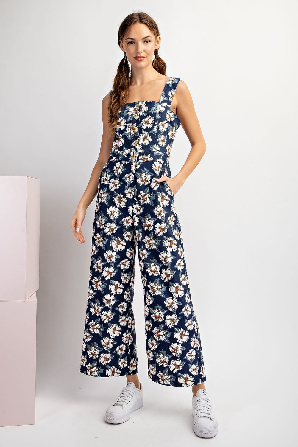 Floral Pattern Jumpsuit