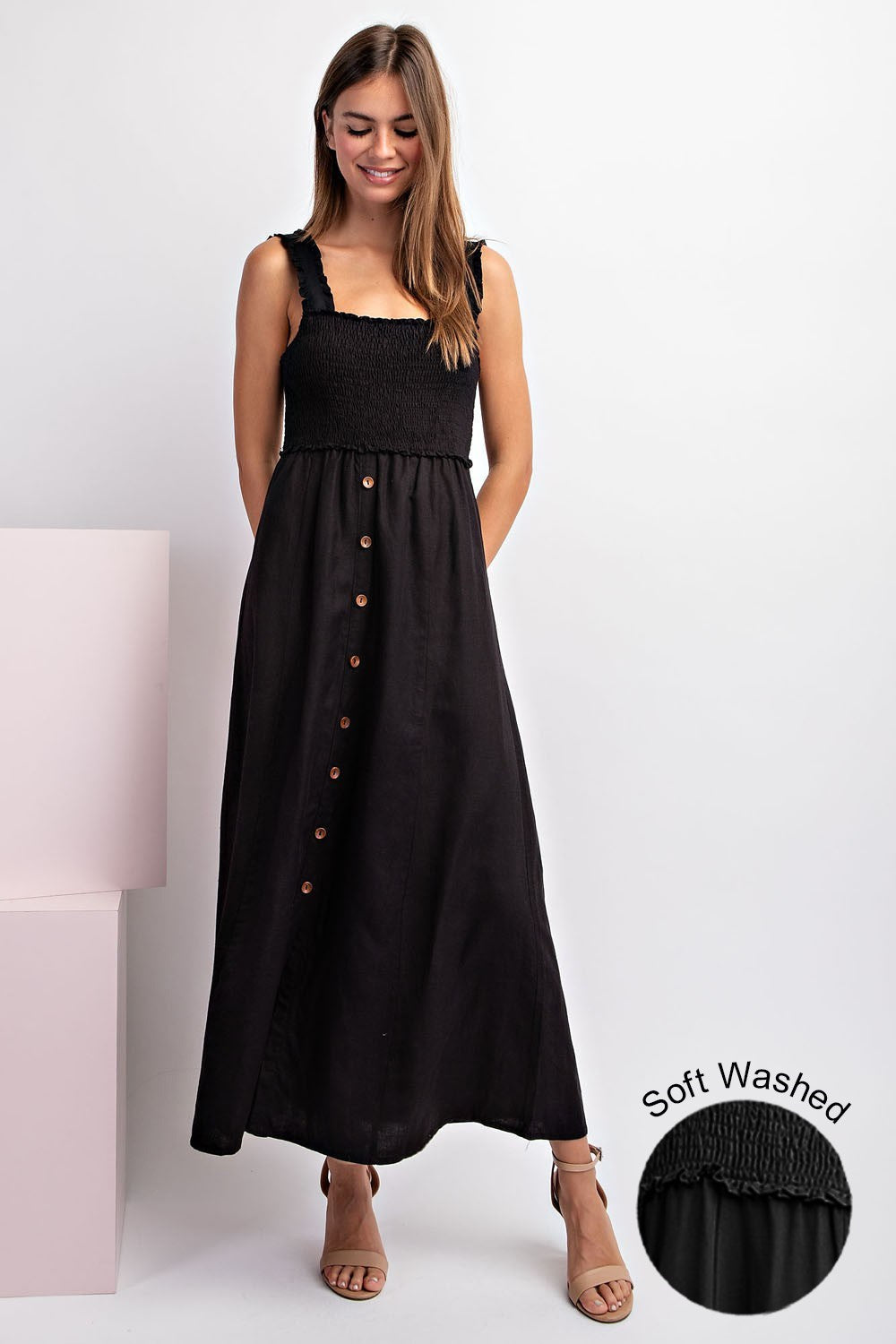 EE:some Black Tank-Top Dress