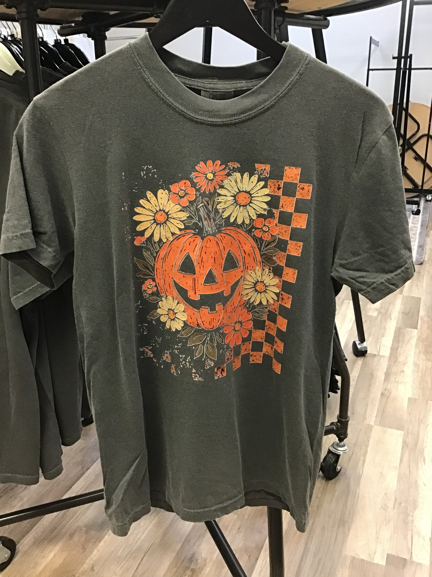 Jack-o'-lantern with Flowers T-Shirt