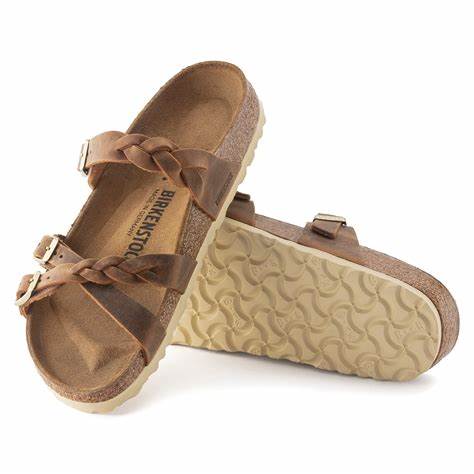 Franca Braided Birkenstock (Cognac)