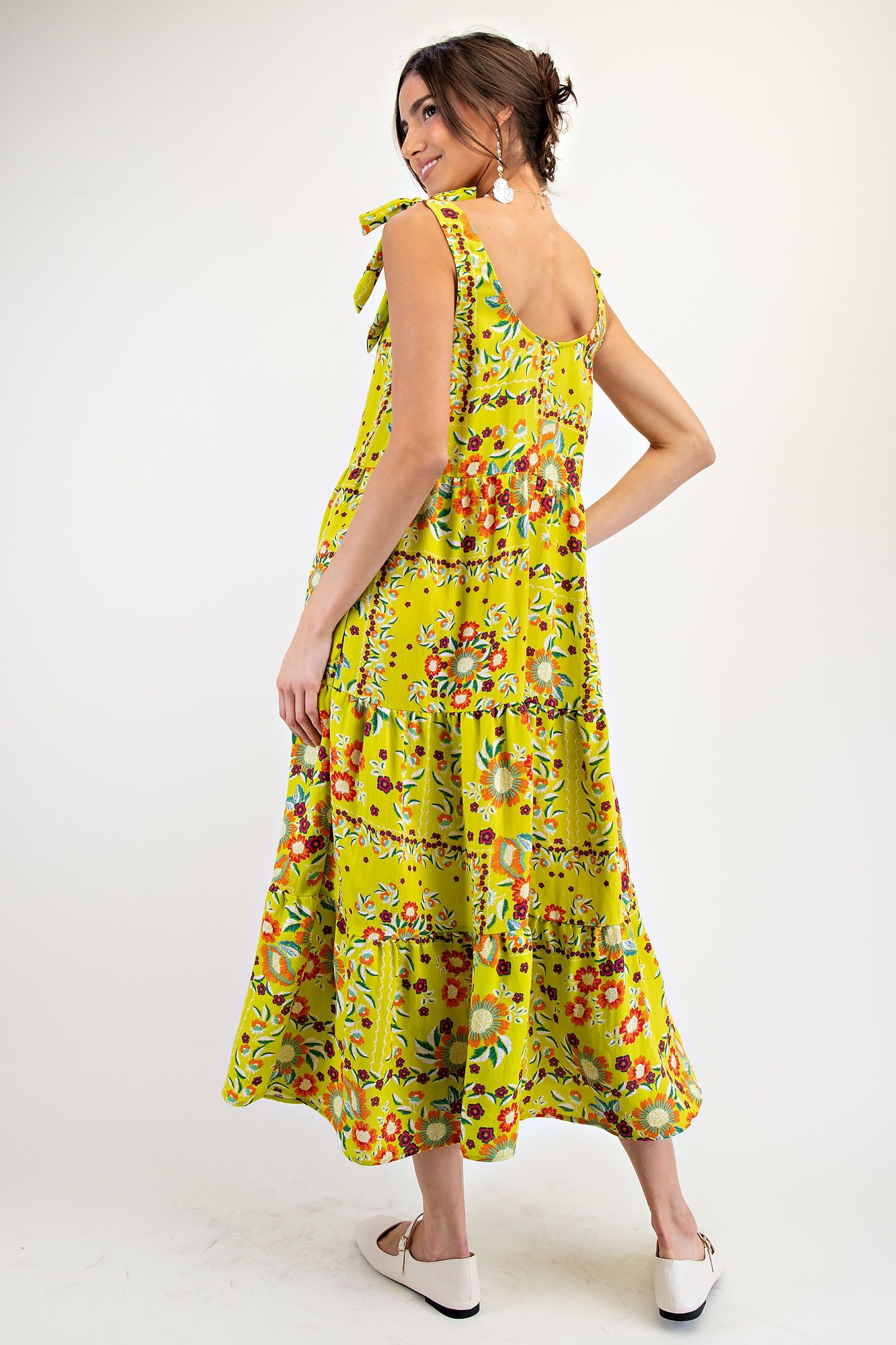 Printed Tiered Maxi Dress