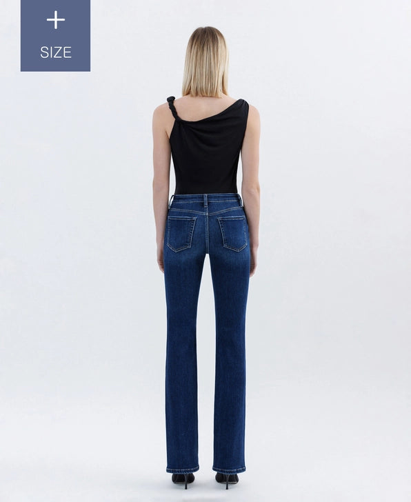 Plus Size Tummy Control High Rise Bootcut Jeans