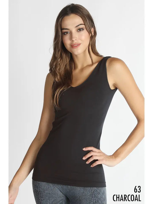 Reversible Tank Top - 63 Charcoal