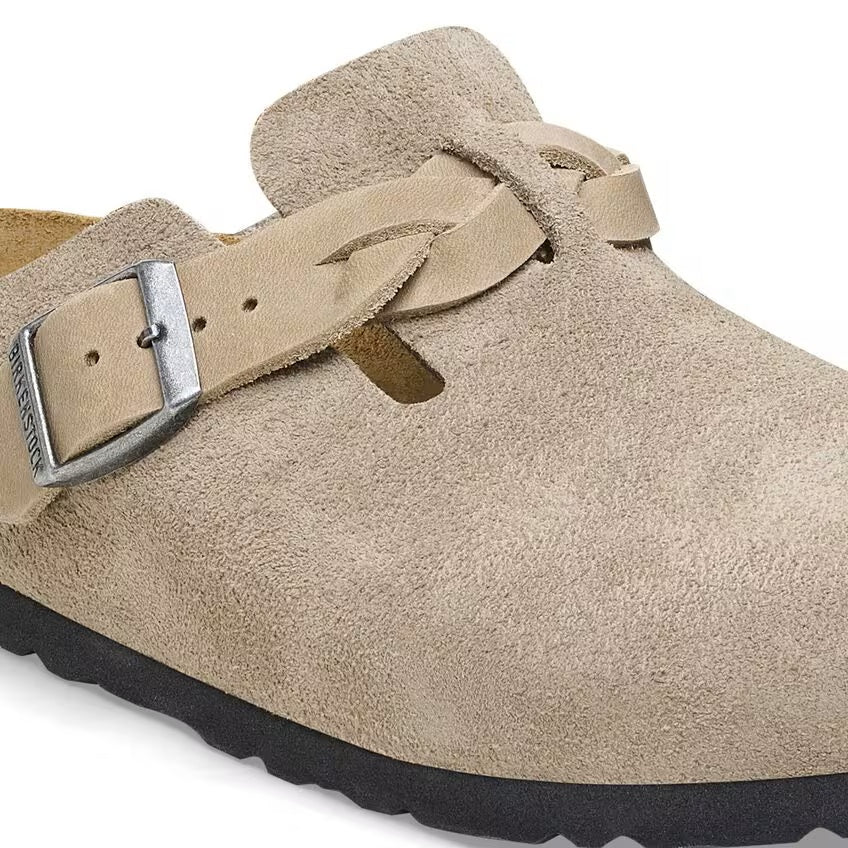 Birkenstock Boston Braided Clog-Taupe