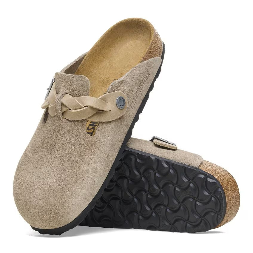 Birkenstock Boston Braided Clog-Taupe