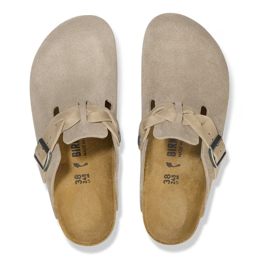 Birkenstock Boston Braided Clog-Taupe