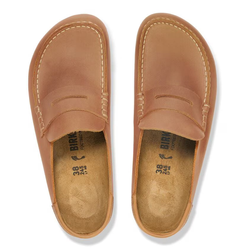 Naples Wrapped Oiled Leather - Cognac Birkenstocks