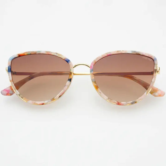 Luna Acetate Cat Eye Sunglasses - Rose Tortoise