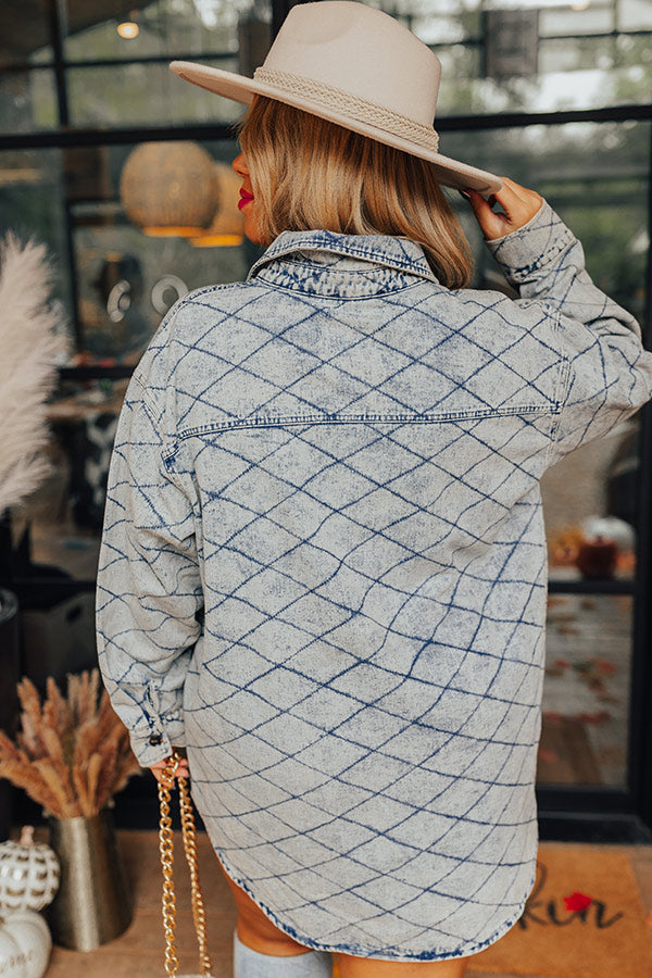 J.NNA Quilted Denim Jacket