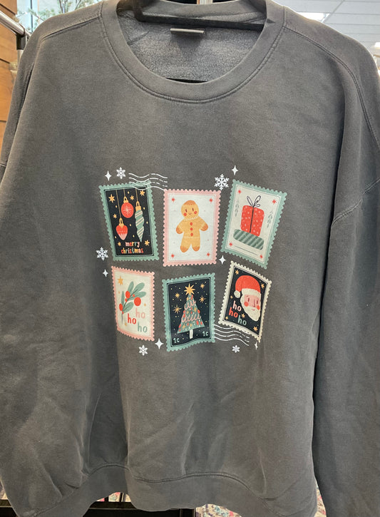 Stamp Christmas Crewneck