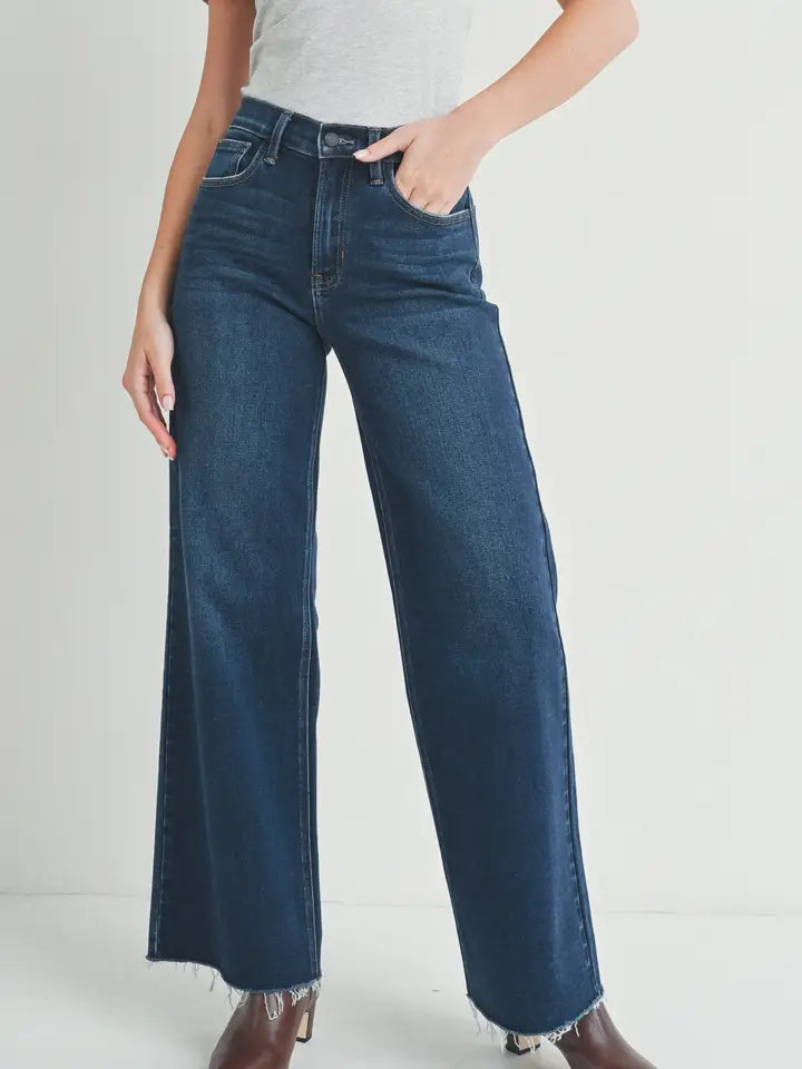 Just USA longer length wide leg jeans