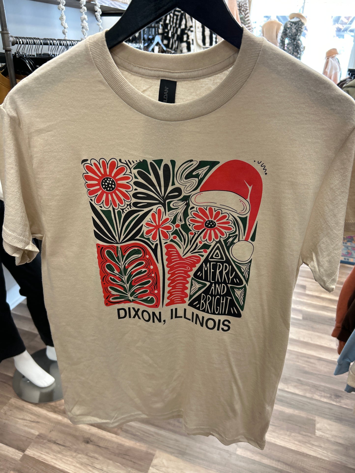 Merry And Bright Christmas Tee