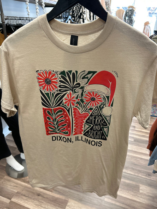 Merry And Bright Christmas Tee