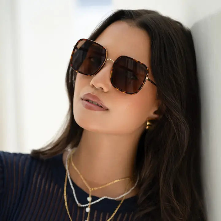 Cosmo Acetate Square Sunglasses