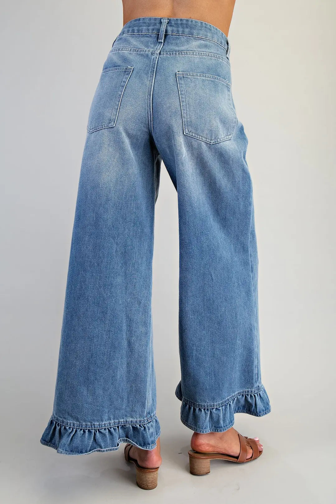 Mineral Washed Ruffle Hem