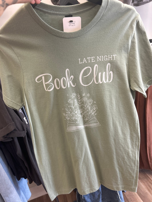 Late Night Book Club Graphic T-Shirt