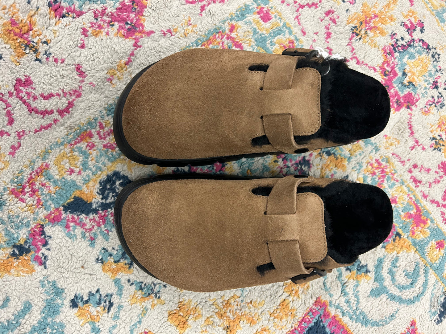 Boston Chunky Shearling Dark Tea