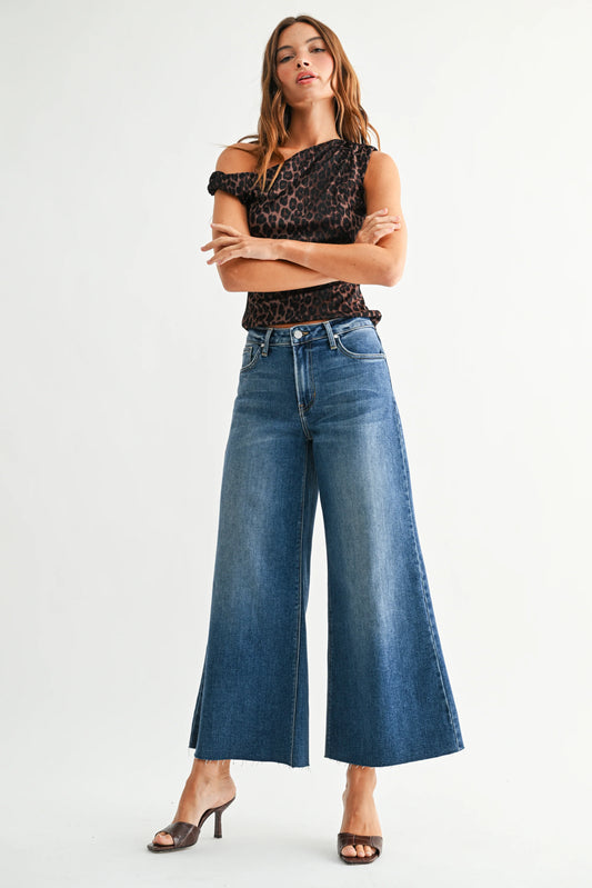 The Wide Leg Flare Crop