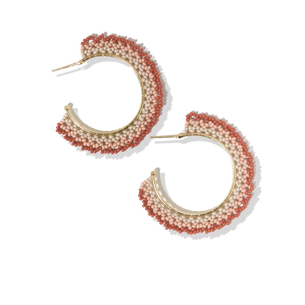 Ink Alloy Hoop Earrings