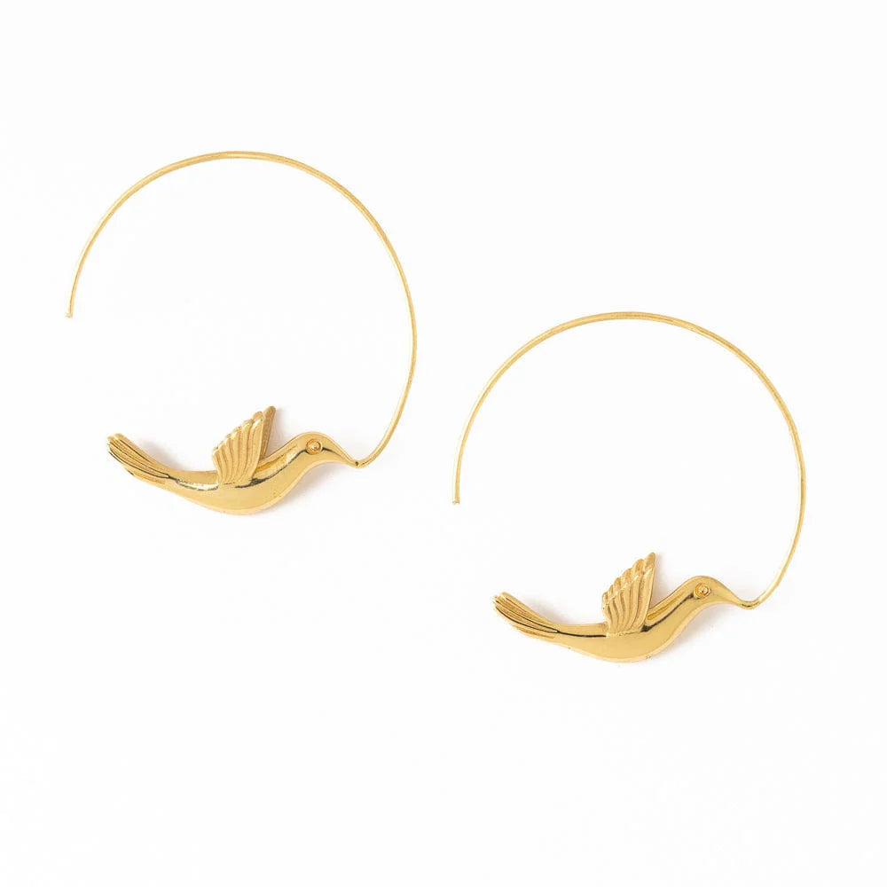 Ink Alloy Hoop Earrings