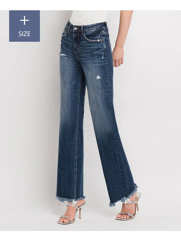 Vervet High Rise Tummy Control Dad Jean Plus