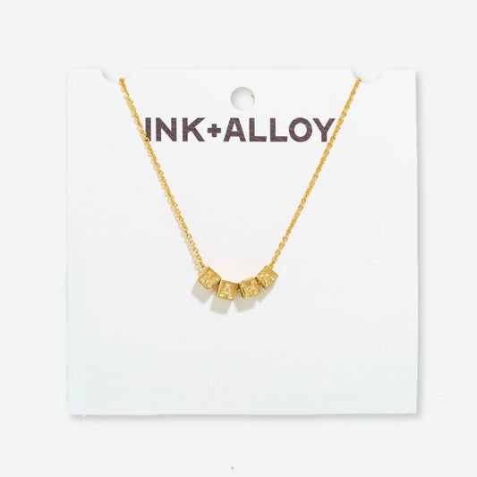Ink + Alloy Gold Necklace