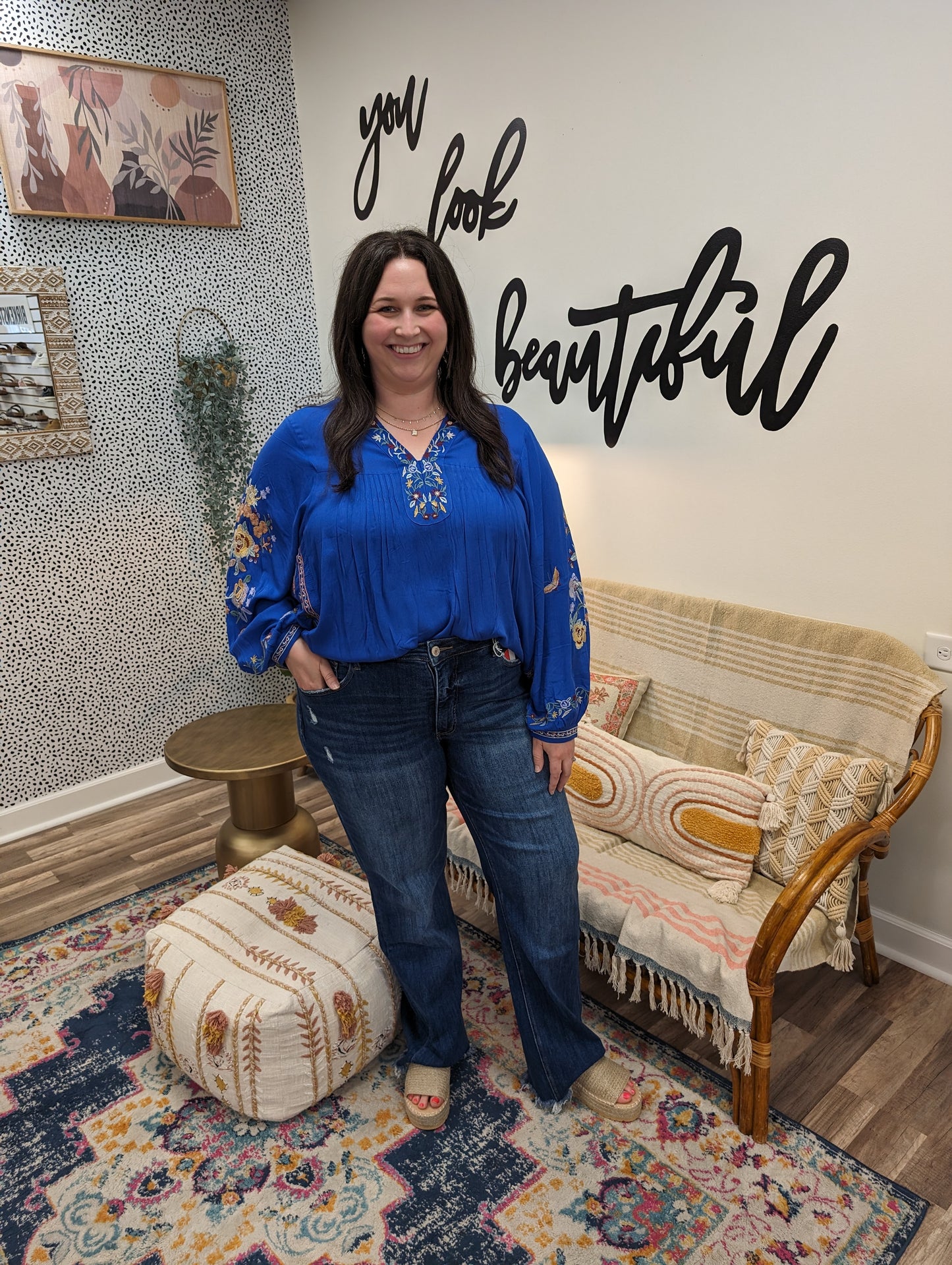 Vervet High Rise Tummy Control Dad Jean Plus