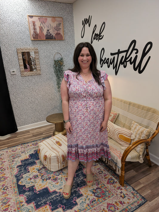 CoCo Carmen Floral Dress