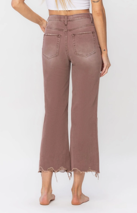 Vervet  Leslie 90's Vintage Crop Flare Jean