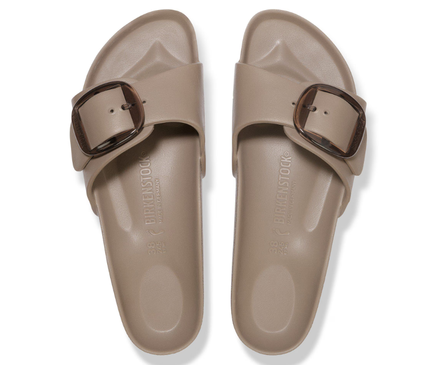 Madrid Big Buckle Eva Gray Taupe