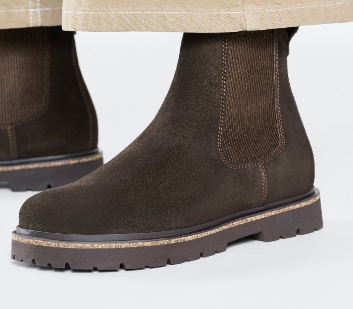 Highwood Slip On Women Suede Leather Mocha