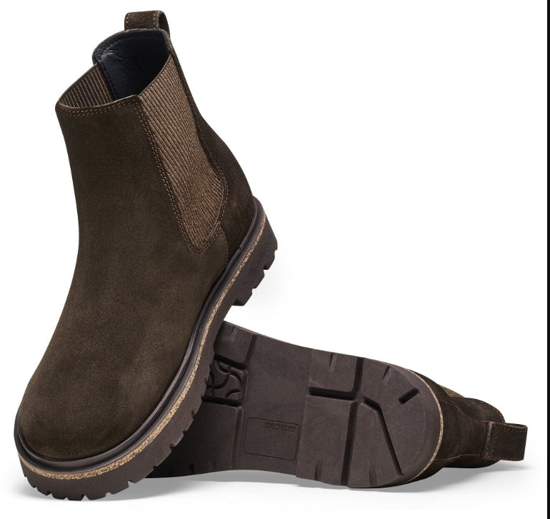 Highwood Slip On Women Suede Leather Mocha