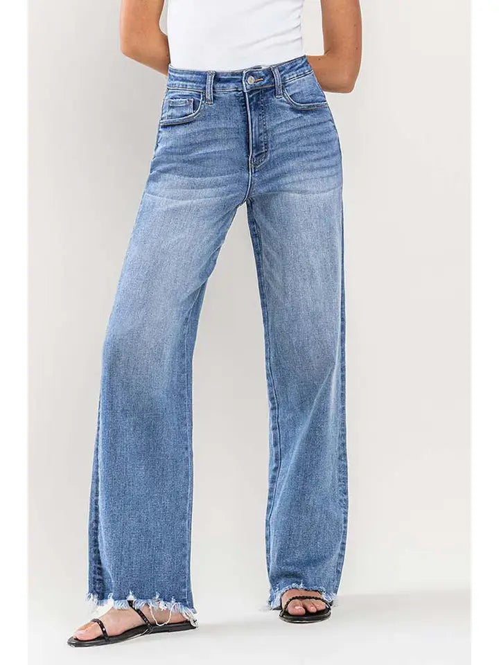 90's Vintage Super High Rise Loose Fit Tummy Control