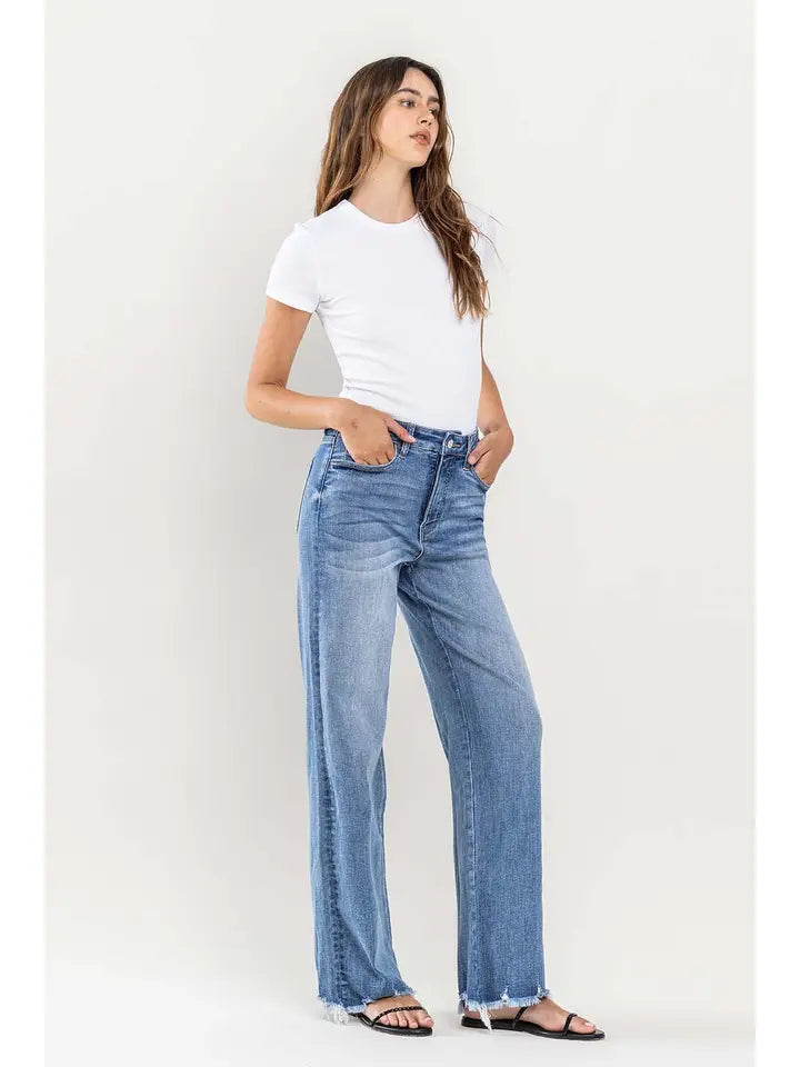 90's Vintage Super High Rise Loose Fit Tummy Control