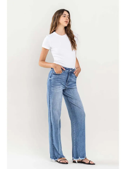 90's Vintage Super High Rise Loose Fit Tummy Control