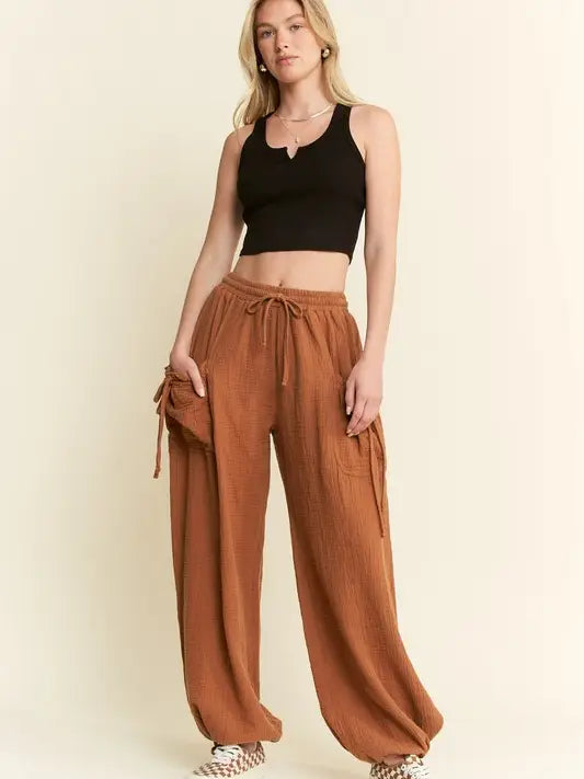 Vintage Gauze Jogger Pants