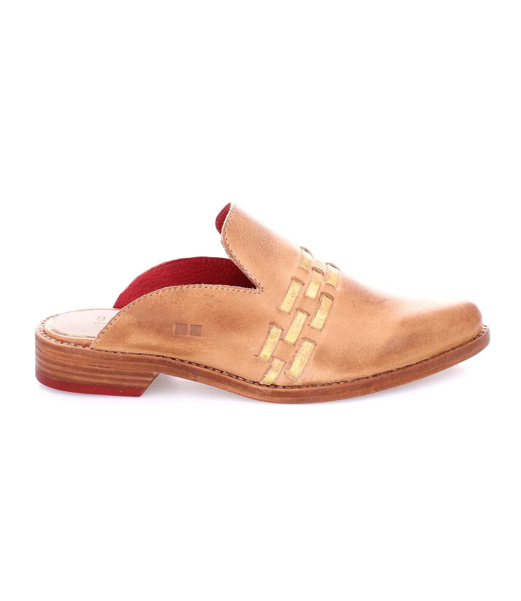 Bed| Stu Mules - Asenet - Tan Gold Rustic