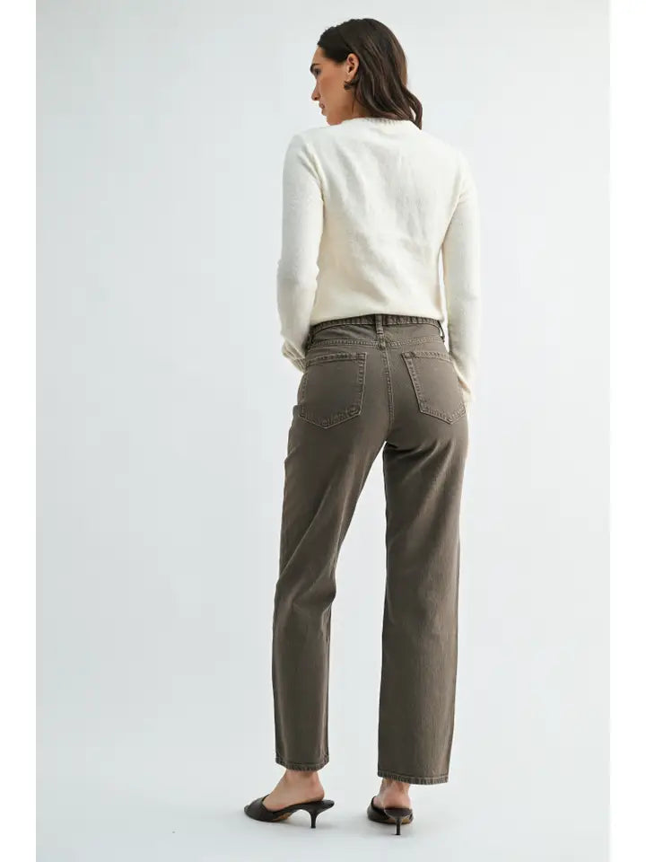 Slim Straight Vintage Jean - Vintage Brown