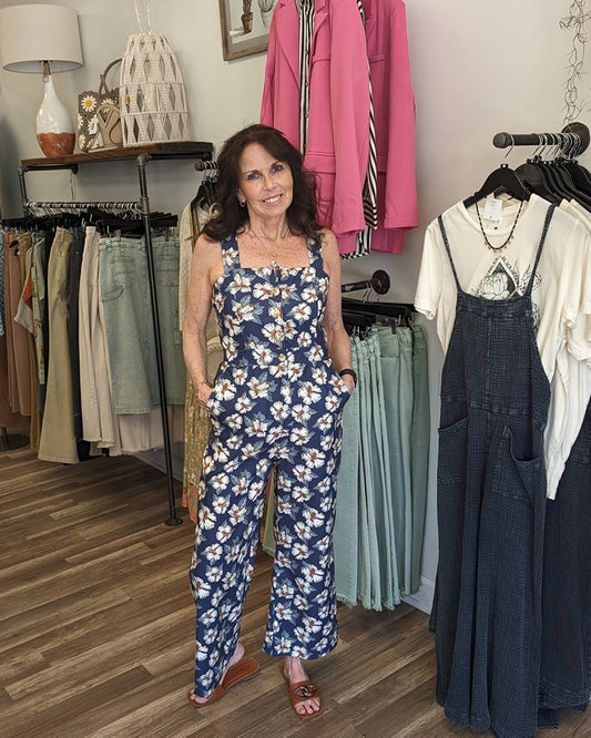 Floral Pattern Jumpsuit