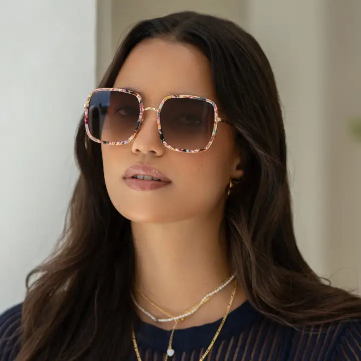 Cosmo Acetate Square Sunglasses