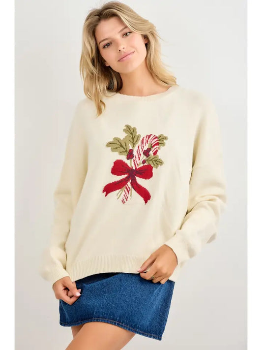 Candy Cane Sweater