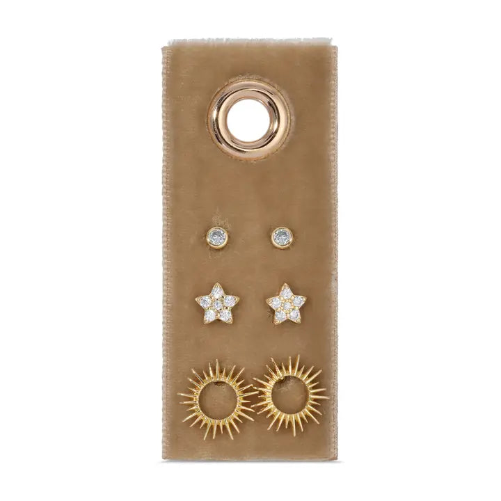 Flower Velvet Stud Gift Set