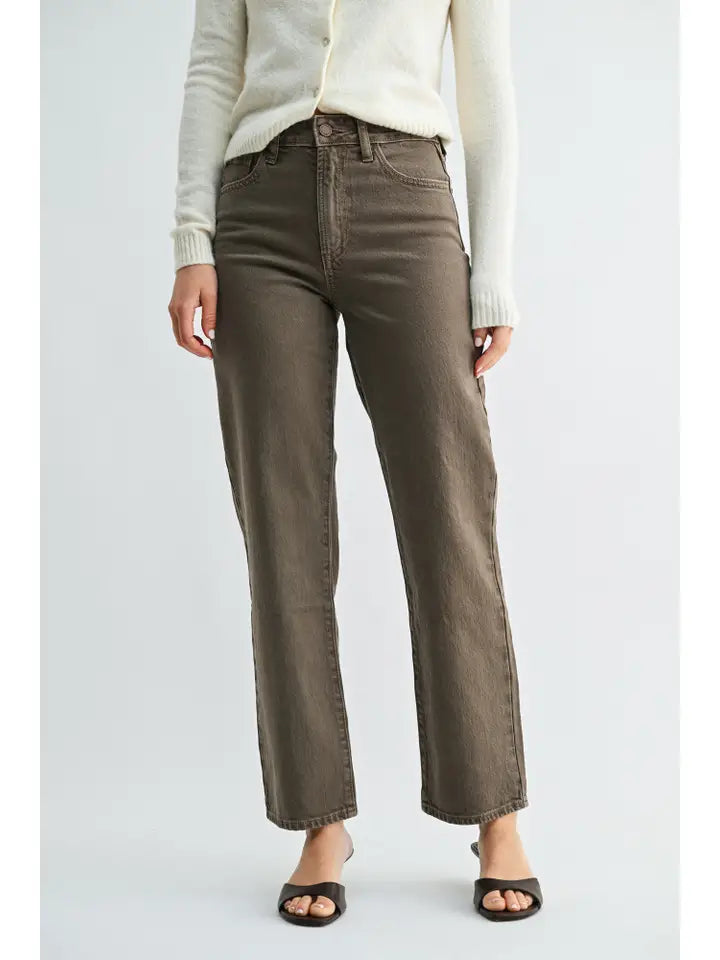 Slim Straight Vintage Jean - Vintage Brown