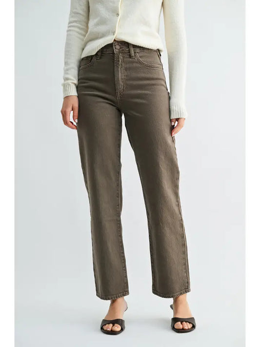 Slim Straight Vintage Jean - Vintage Brown