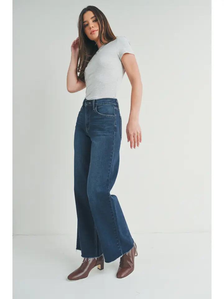 Just USA longer length wide leg jeans