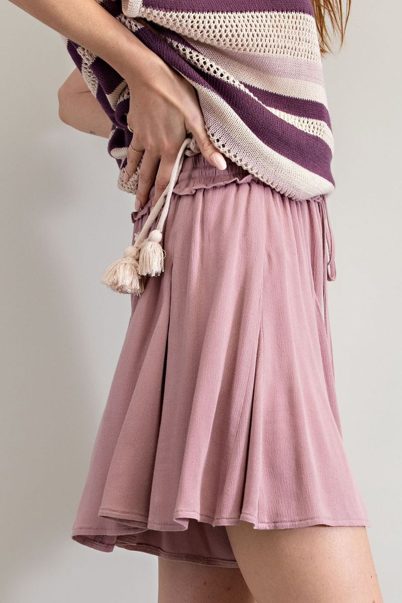 Rayon Gauze Swing Shorts